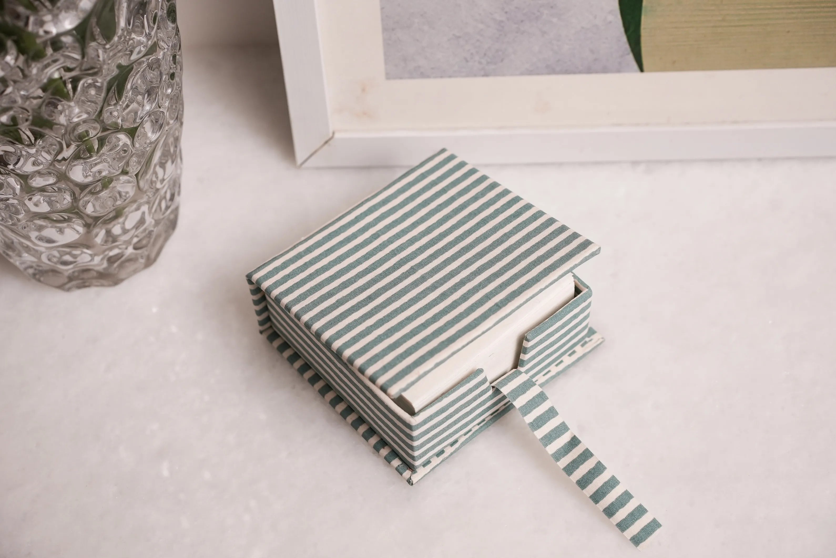 Handmade Paper Slip Box | Eco-Friendly 
Notepaper Holder