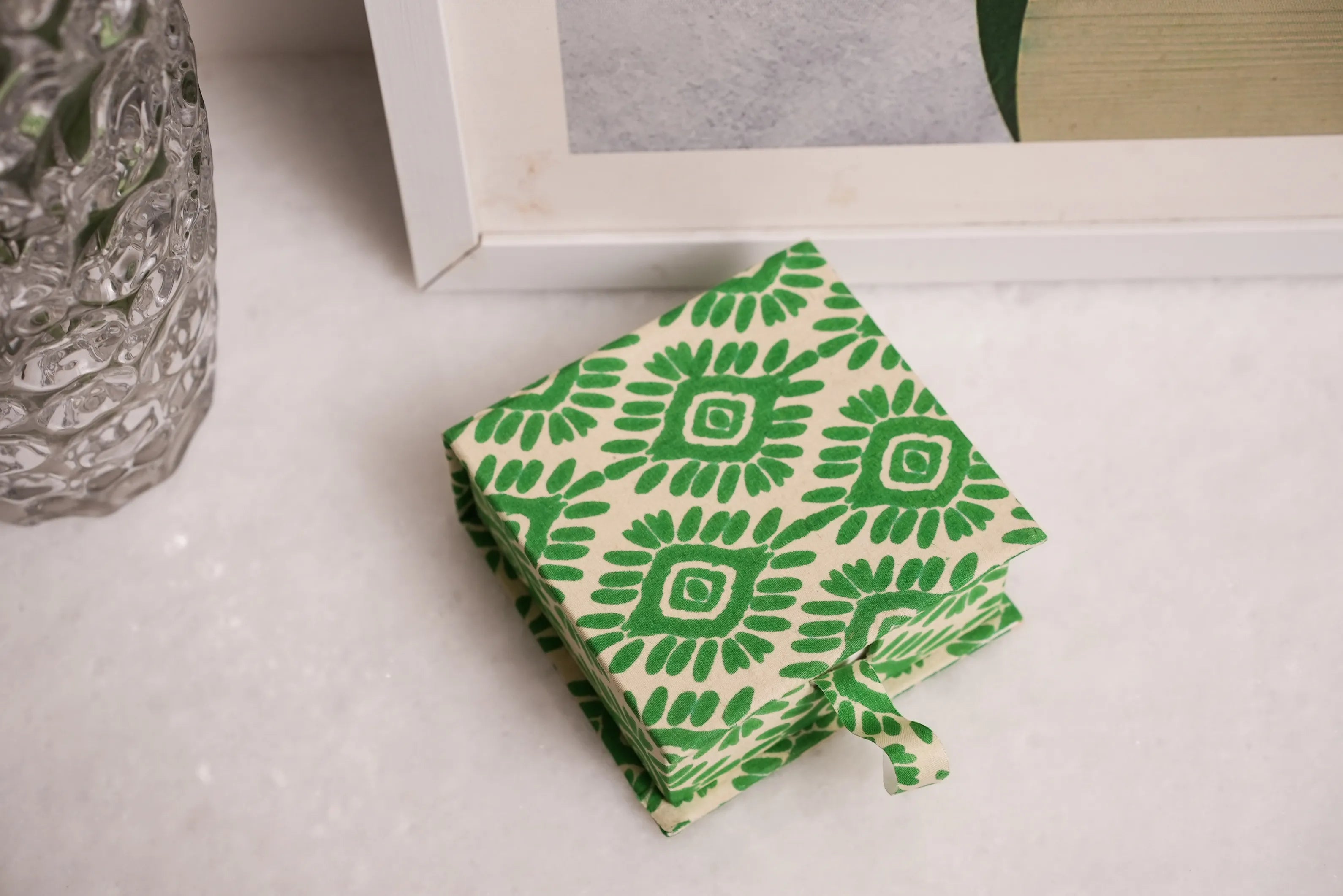 Handmade Paper Slip Box | Eco-Friendly 
Notepaper Holder