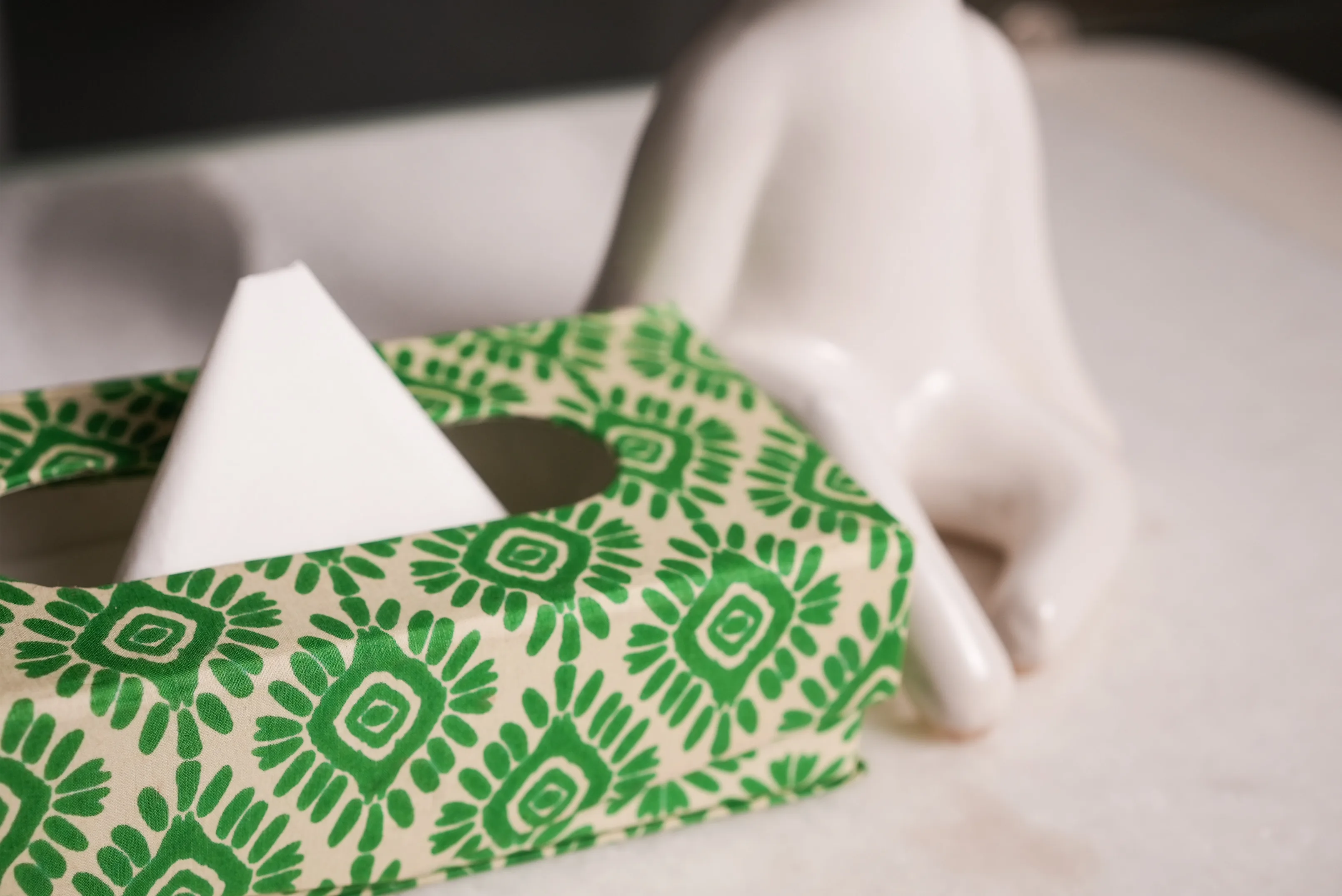 Handmade Blockprint Tissue Box