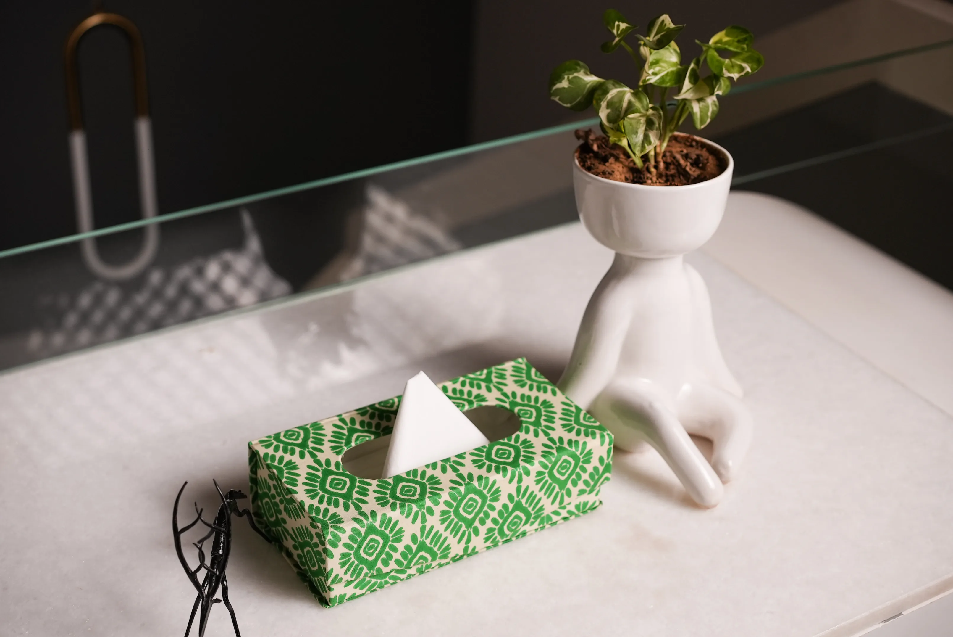 Handmade Blockprint Tissue Box