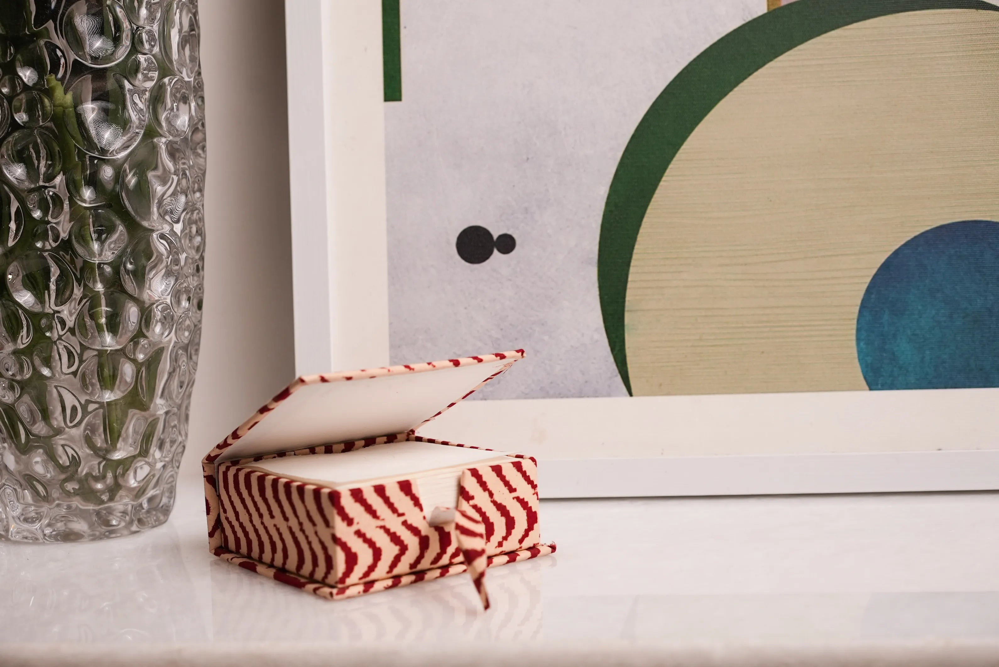 Handmade Paper Slip Box | Eco-Friendly 
Notepaper Holder