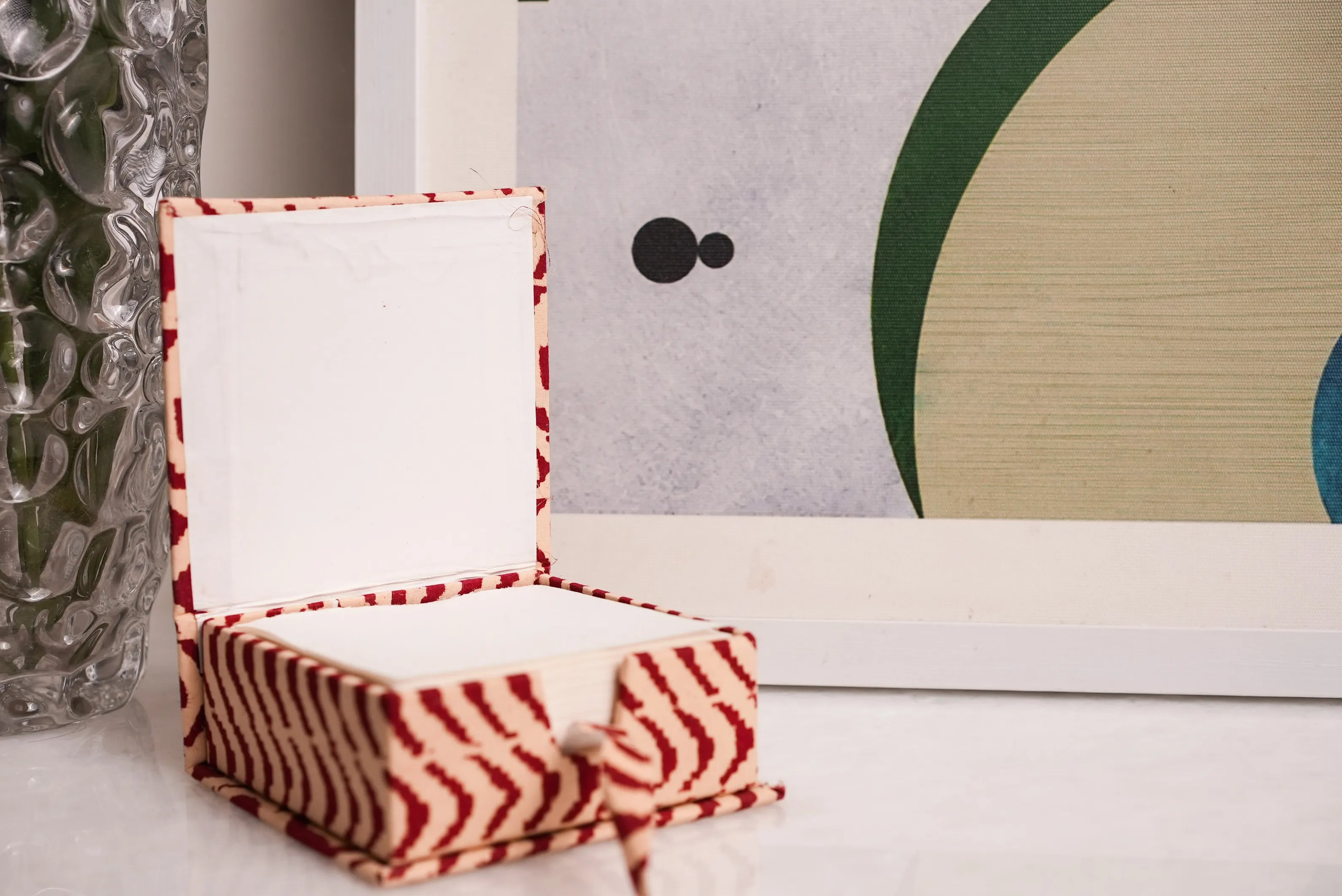 Handmade Paper Slip Box | Eco-Friendly 
Notepaper Holder