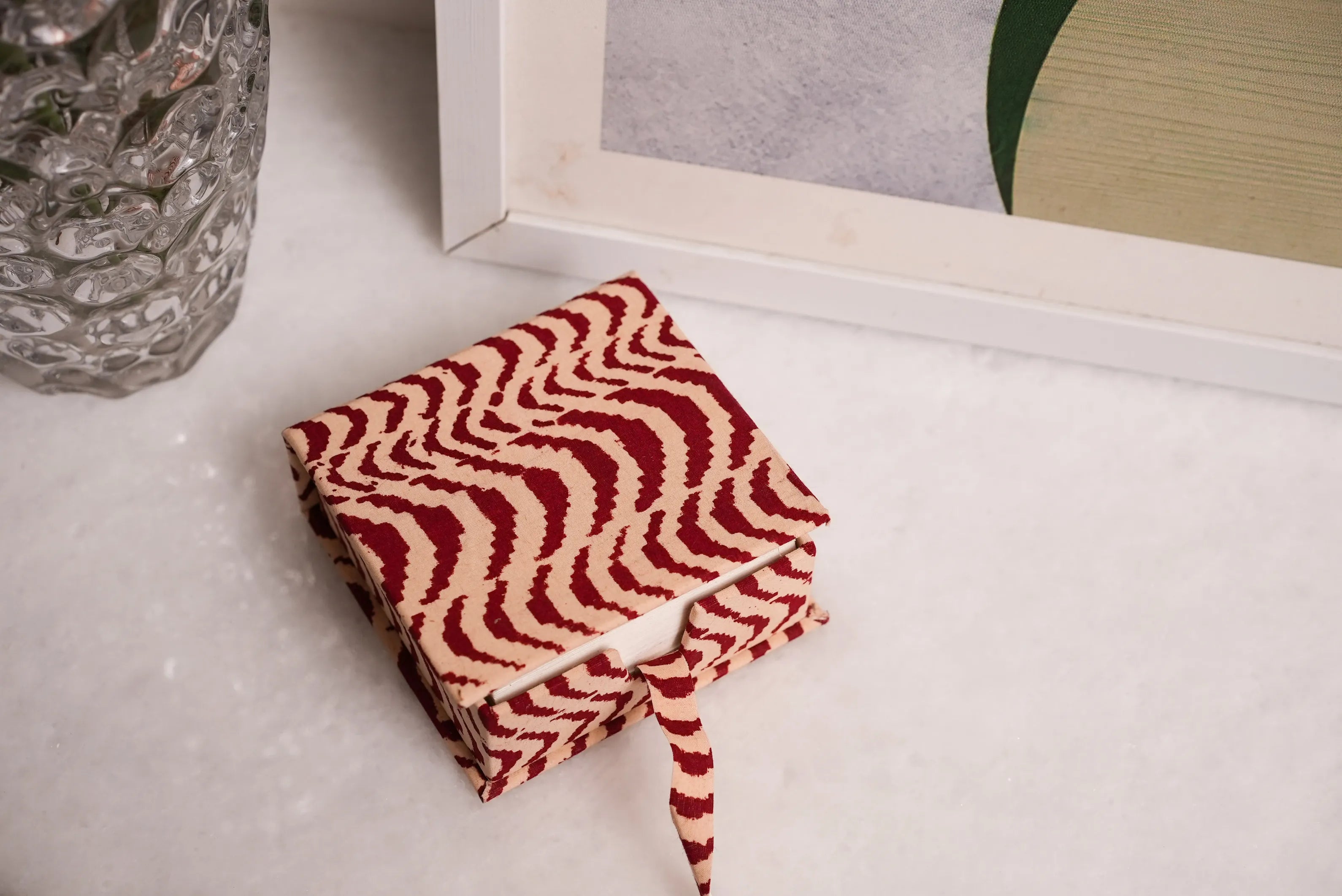 Handmade Paper Slip Box | Eco-Friendly 
Notepaper Holder