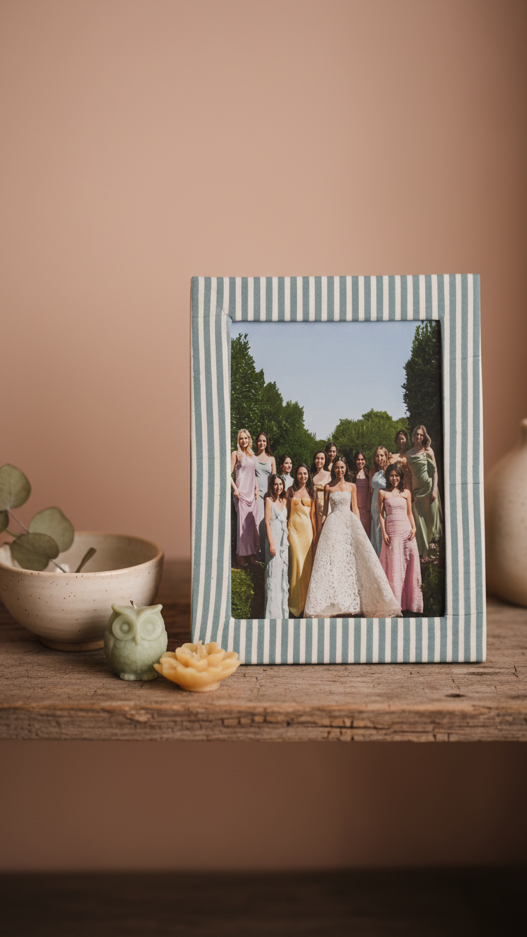 Handmade Block Print Photo Frames