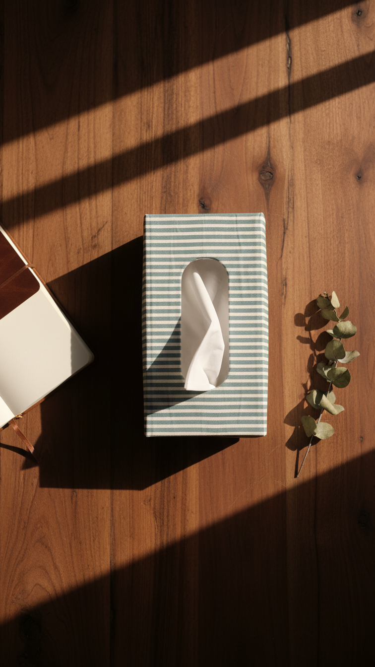 Handmade Block Print Tissue Box Cover | Indian Artisan Home Decor | Australia