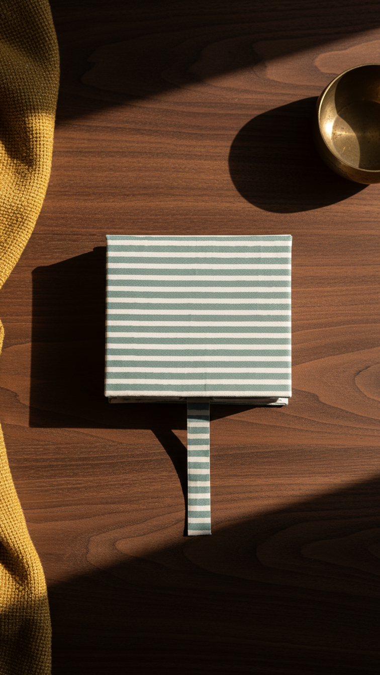 Handmade Block Print Slip Box | Sticky Notes | Indian Artisan Desk Organiser | Unique Gift Australia