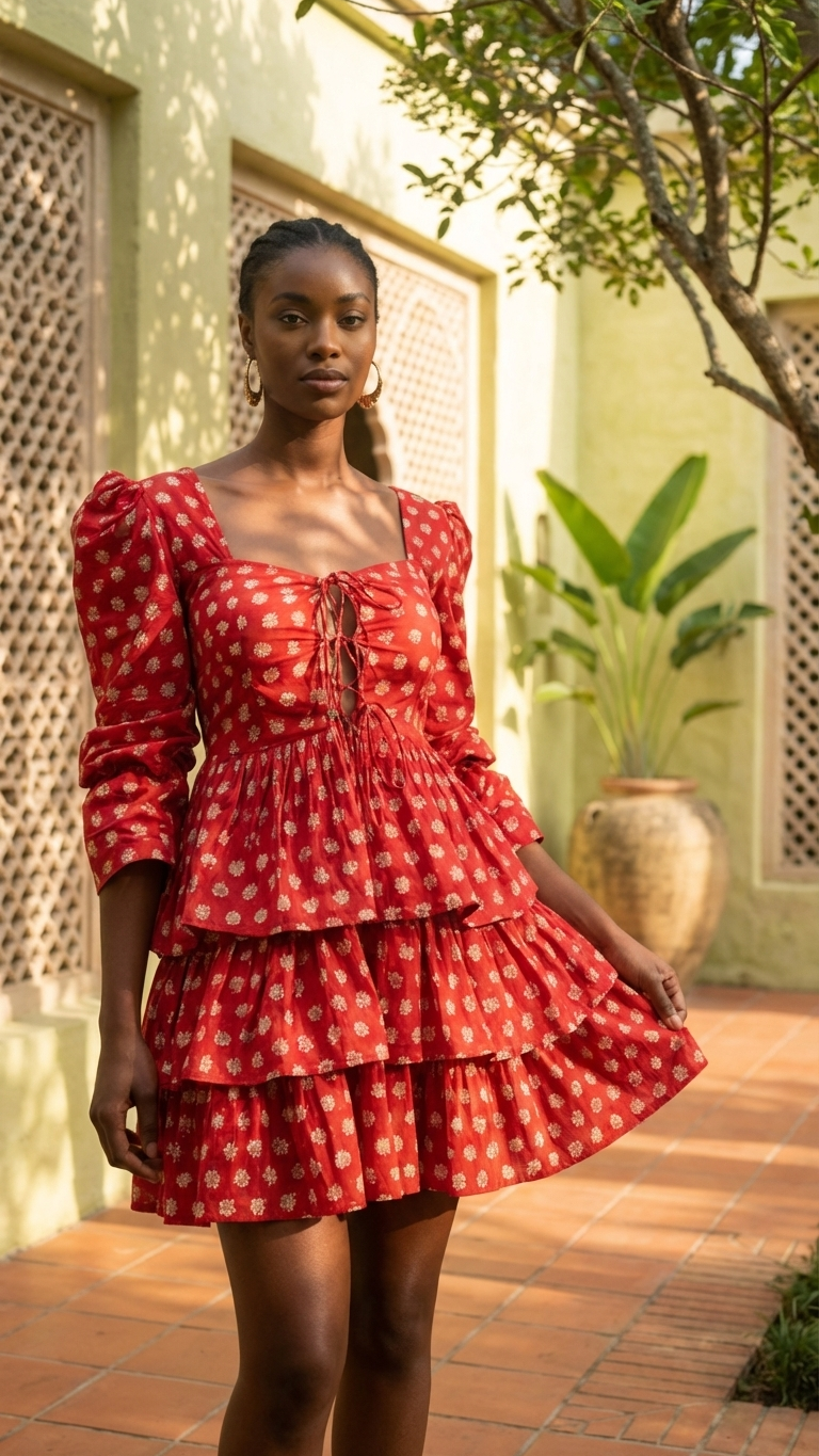 Gul Raas — Hand Block Print Cotton Dress | Indian Artisan Fashion Australia