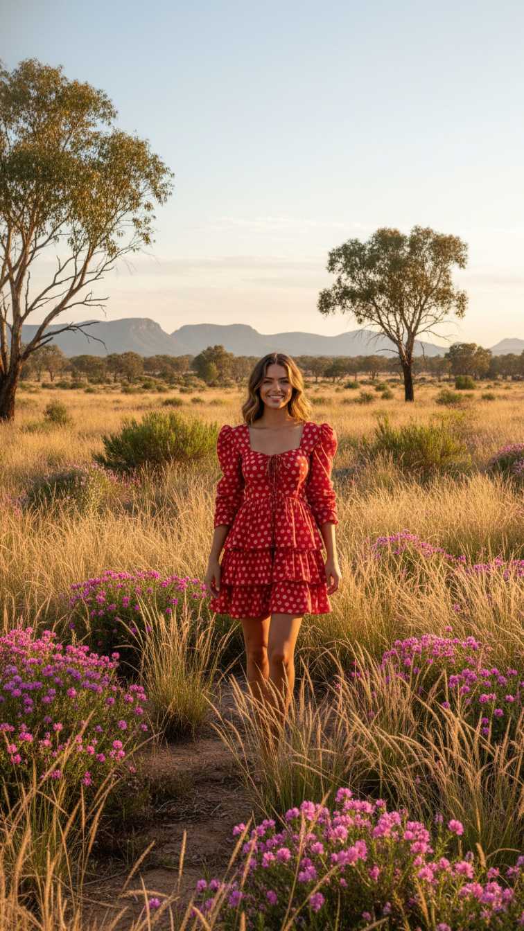 Gul Raas — Hand Block Print Cotton Dress | Indian Artisan Fashion Australia