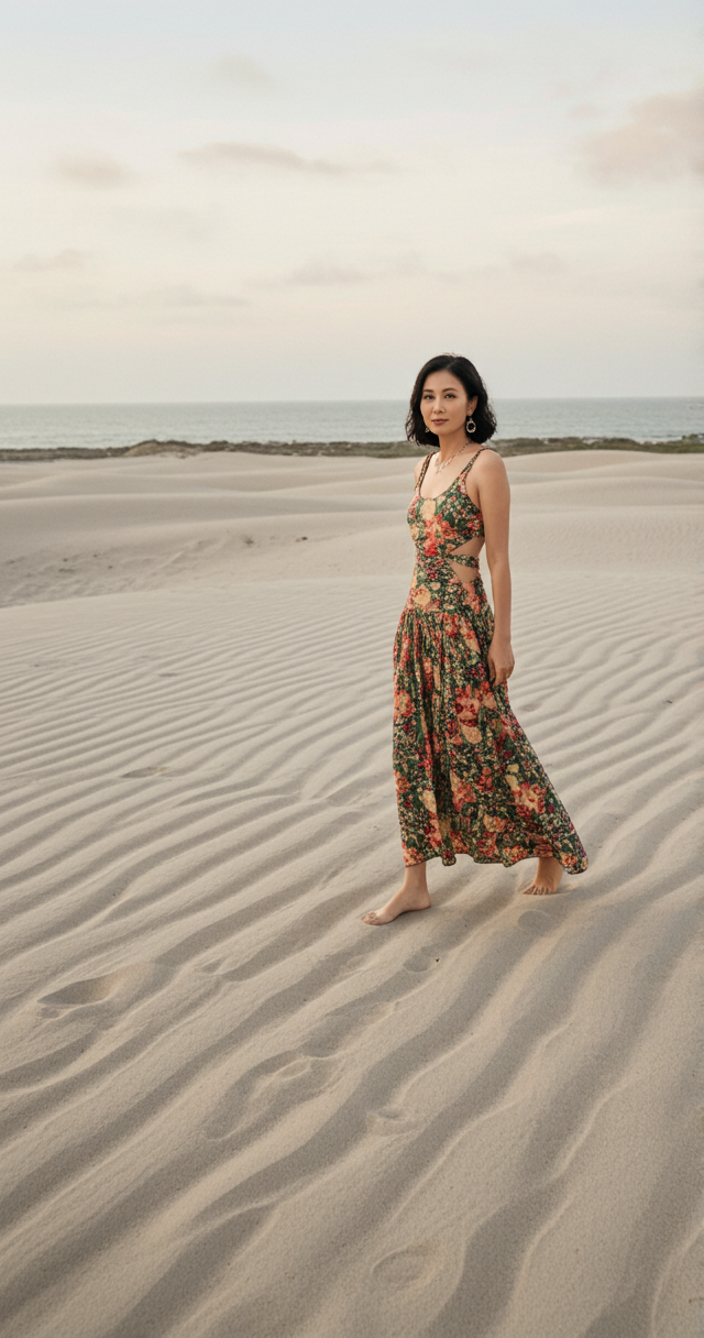 Panna Tara| Hand Block Print Floral Cotton Dress | Indian Artisan Fashion