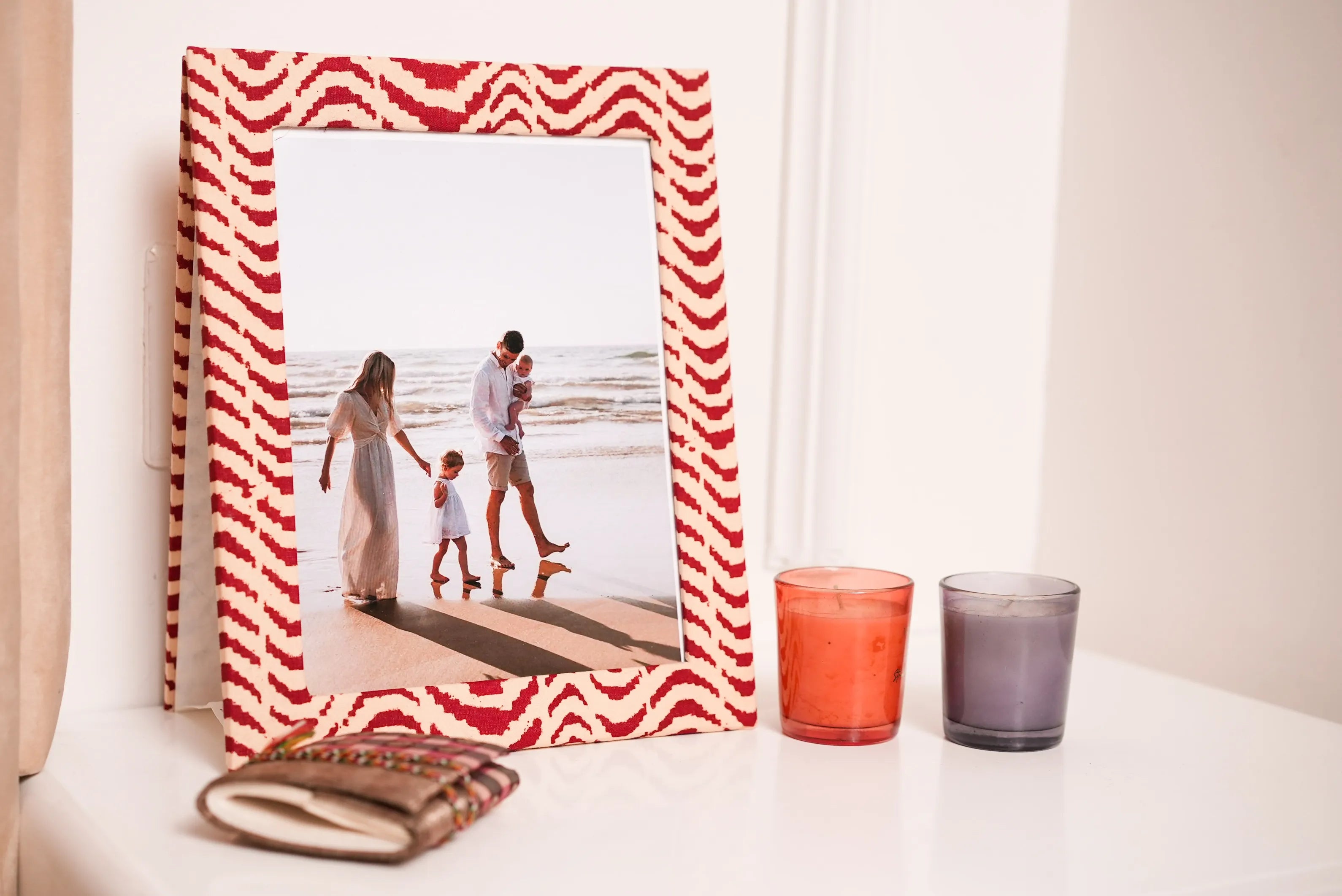 Handmade Block Print Photo Frames