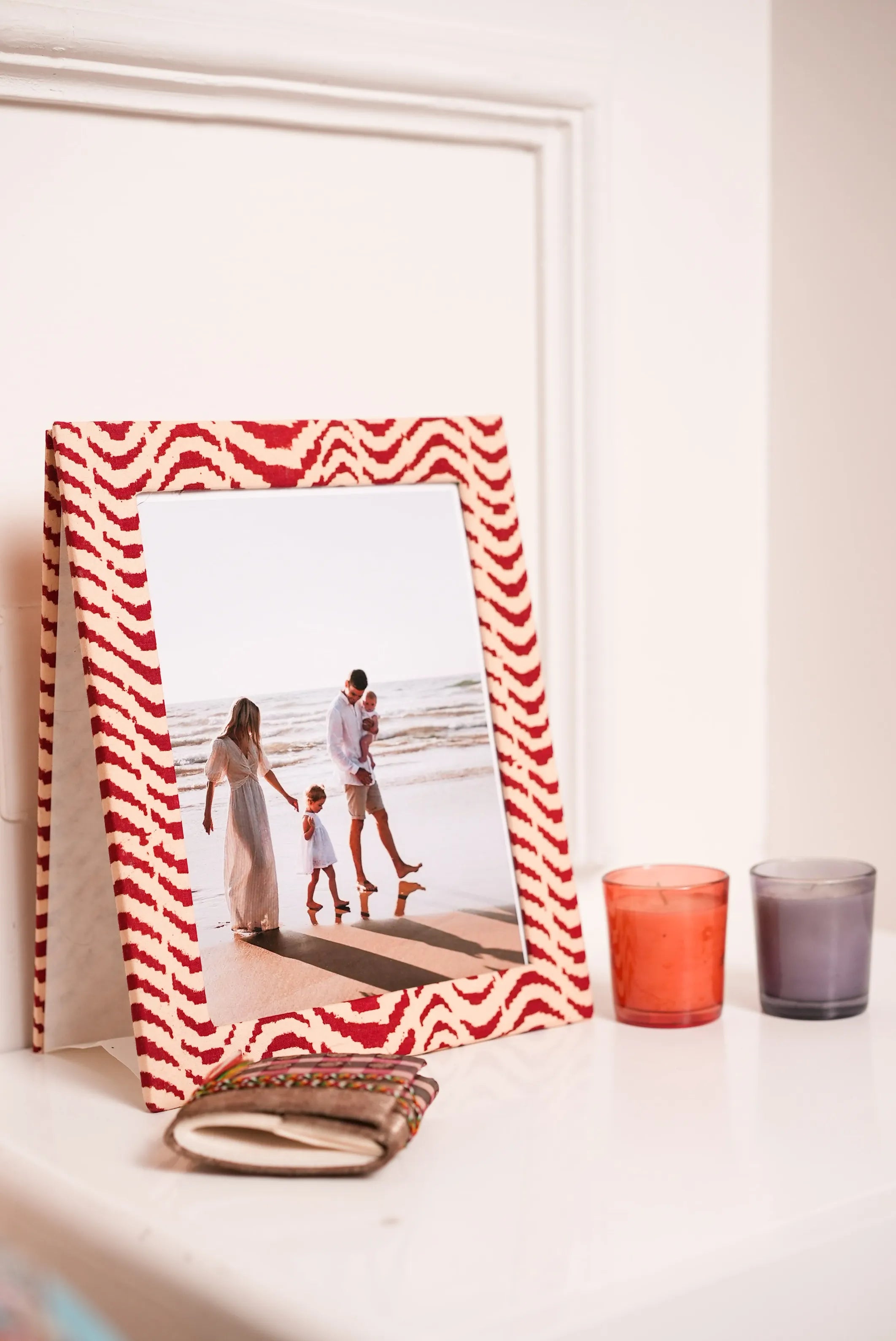 Handmade Block Print Photo Frames