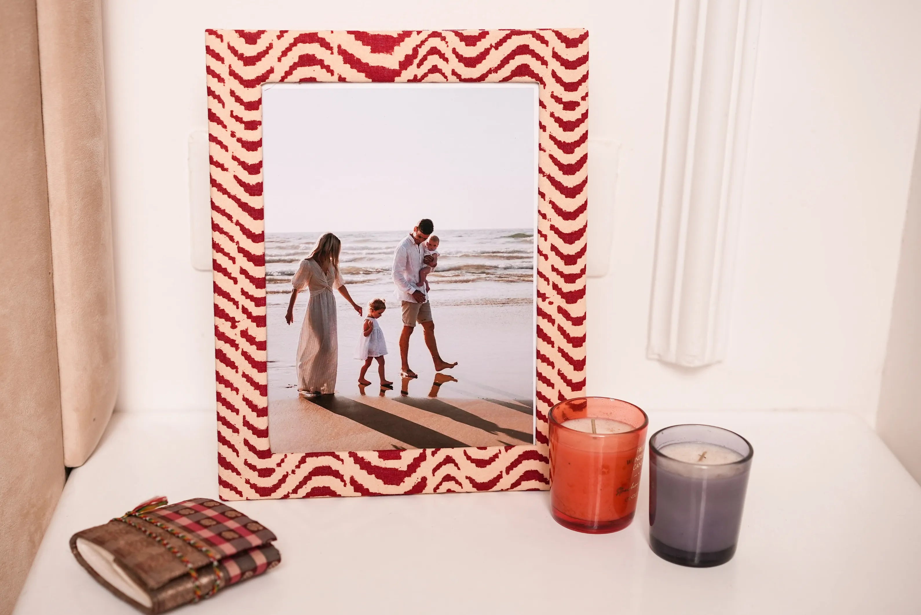 Handmade Block Print Photo Frames