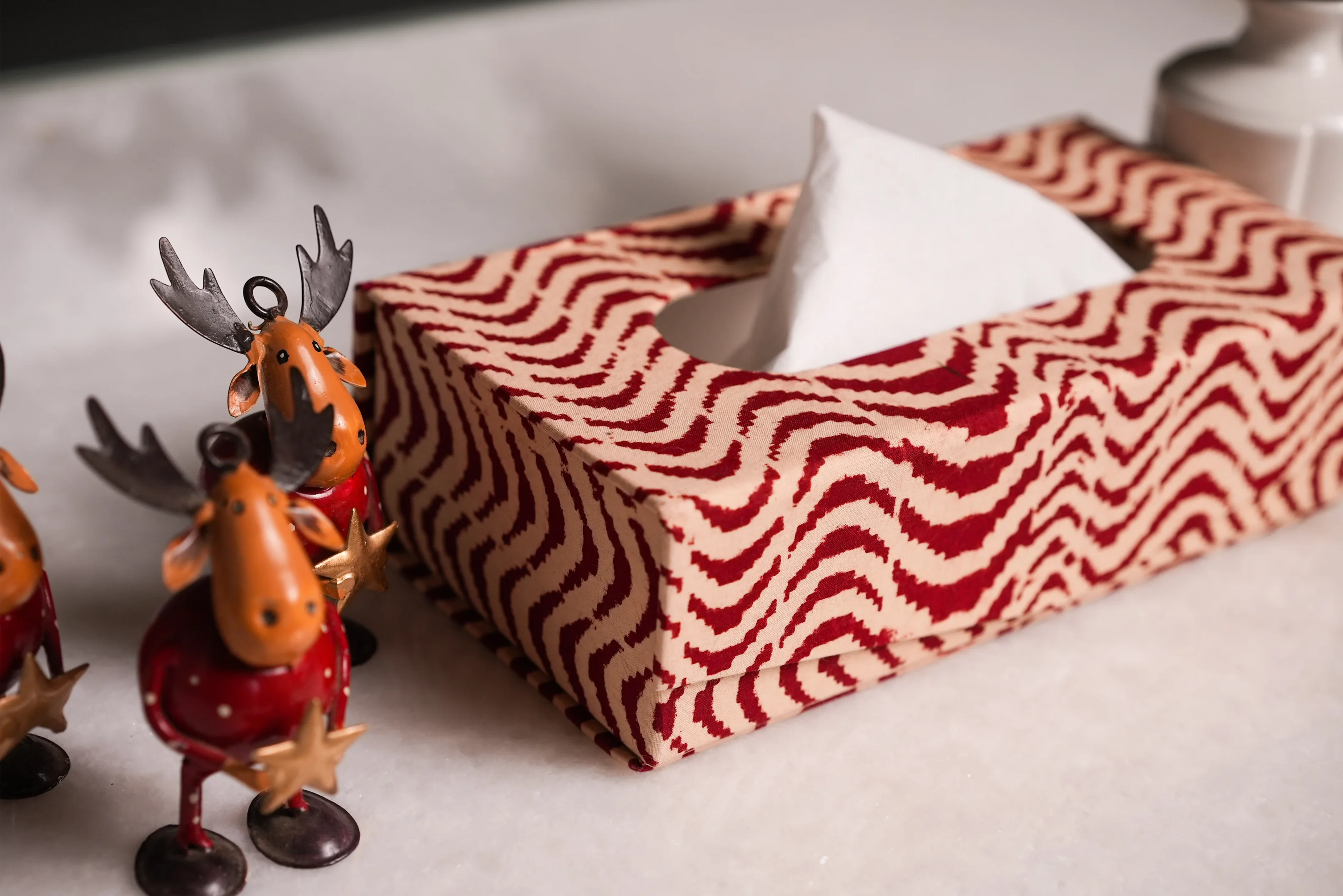 Handmade Blockprint Tissue Box