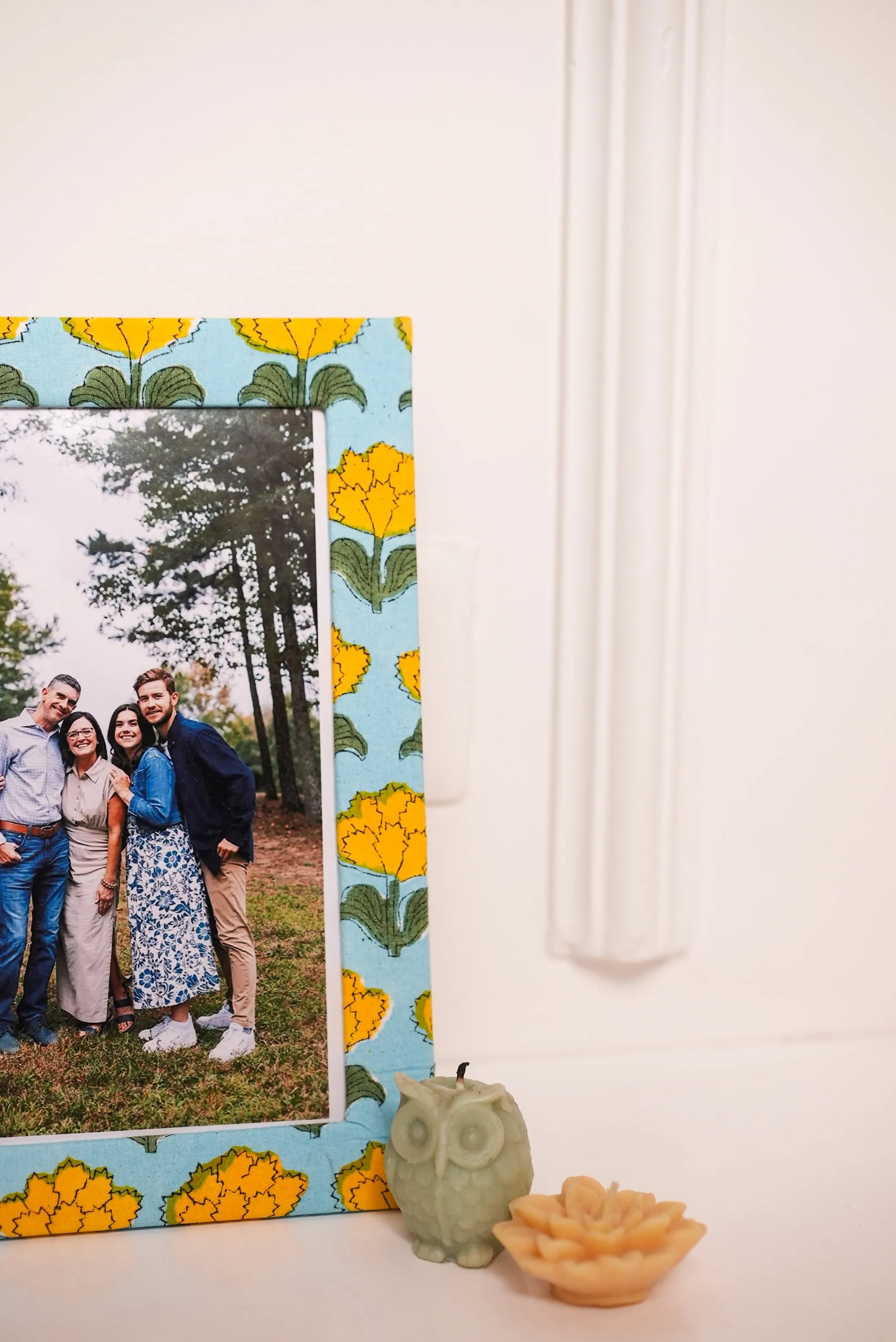 Handmade Block Print Photo Frames